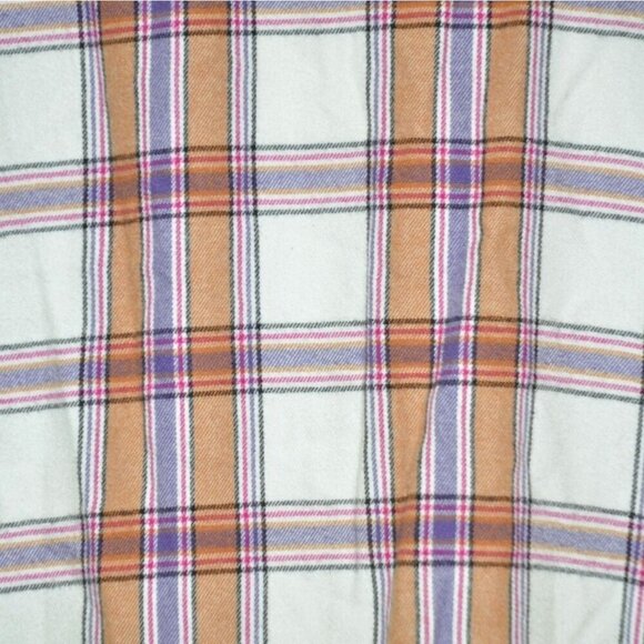 Jachs Girlfriend Ladies Plaid Flannel Button Front Shirt Top Size L Pockets Soft - Picture 6 of 10